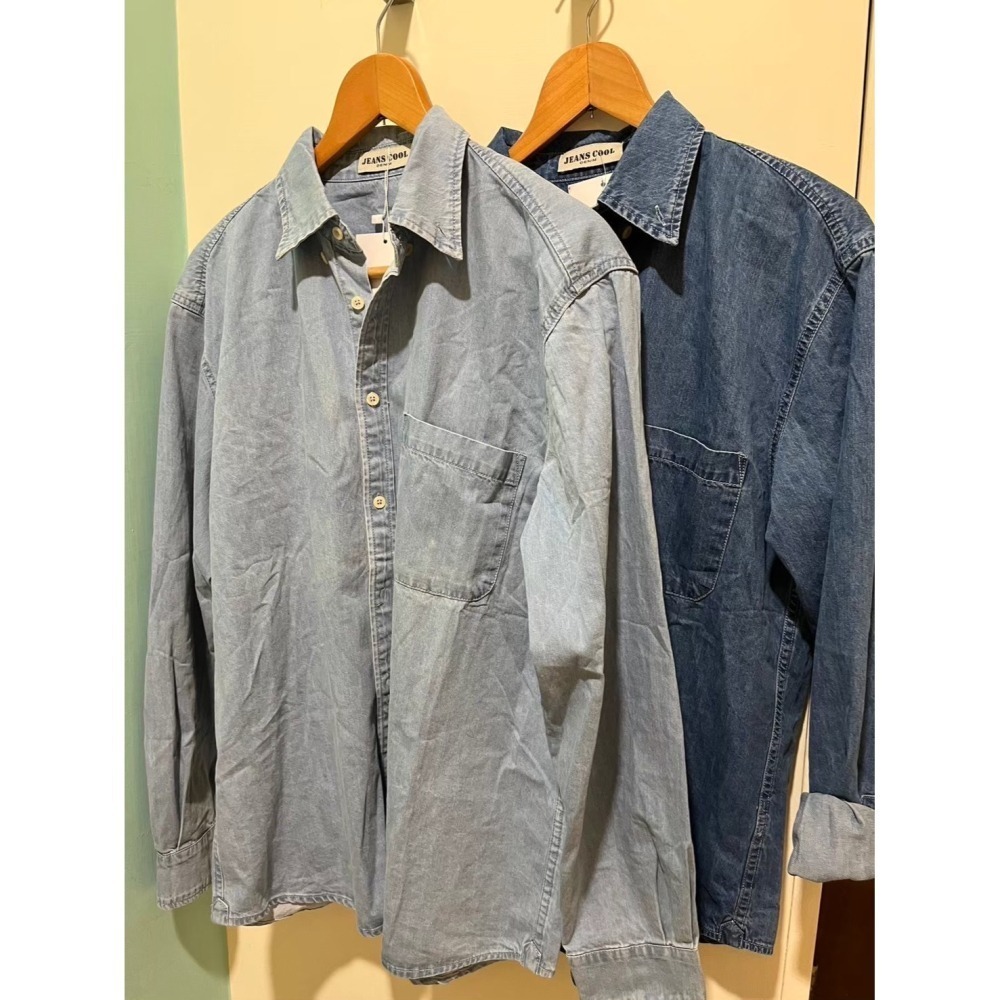 ** 台灣現貨 ** 揪in 牛仔襯衫 中性設計 oversized 情侶款 台灣自有品牌-細節圖6