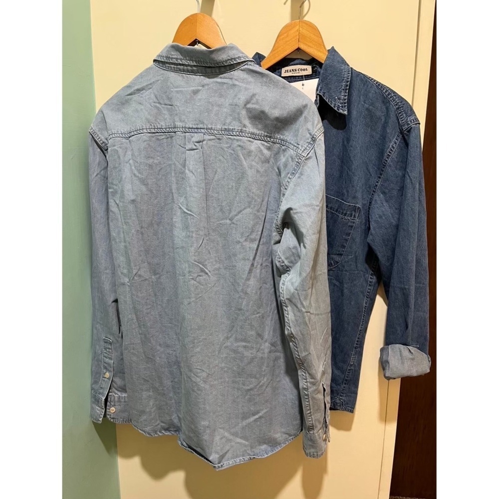 ** 台灣現貨 ** 揪in 牛仔襯衫 中性設計 oversized 情侶款 台灣自有品牌-細節圖7