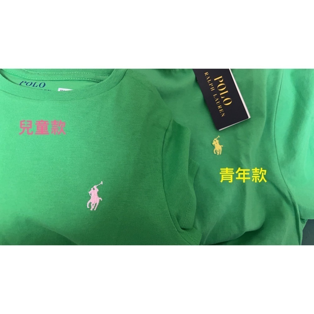 ** 台灣現貨 ** Polo Ralph Lauren 小馬刺繡短袖棉T 兒童款 青年款 美國購回 母女裝 多巴胺搭配-細節圖5