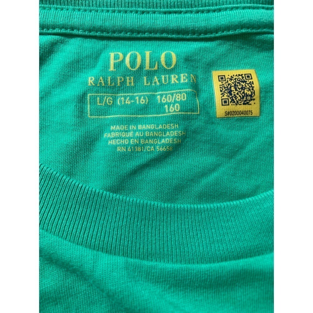 ** 台灣現貨 ** Polo Ralph Lauren 小馬刺繡短袖棉T 兒童款 青年款 美國購回 母女裝 多巴胺搭配-細節圖6