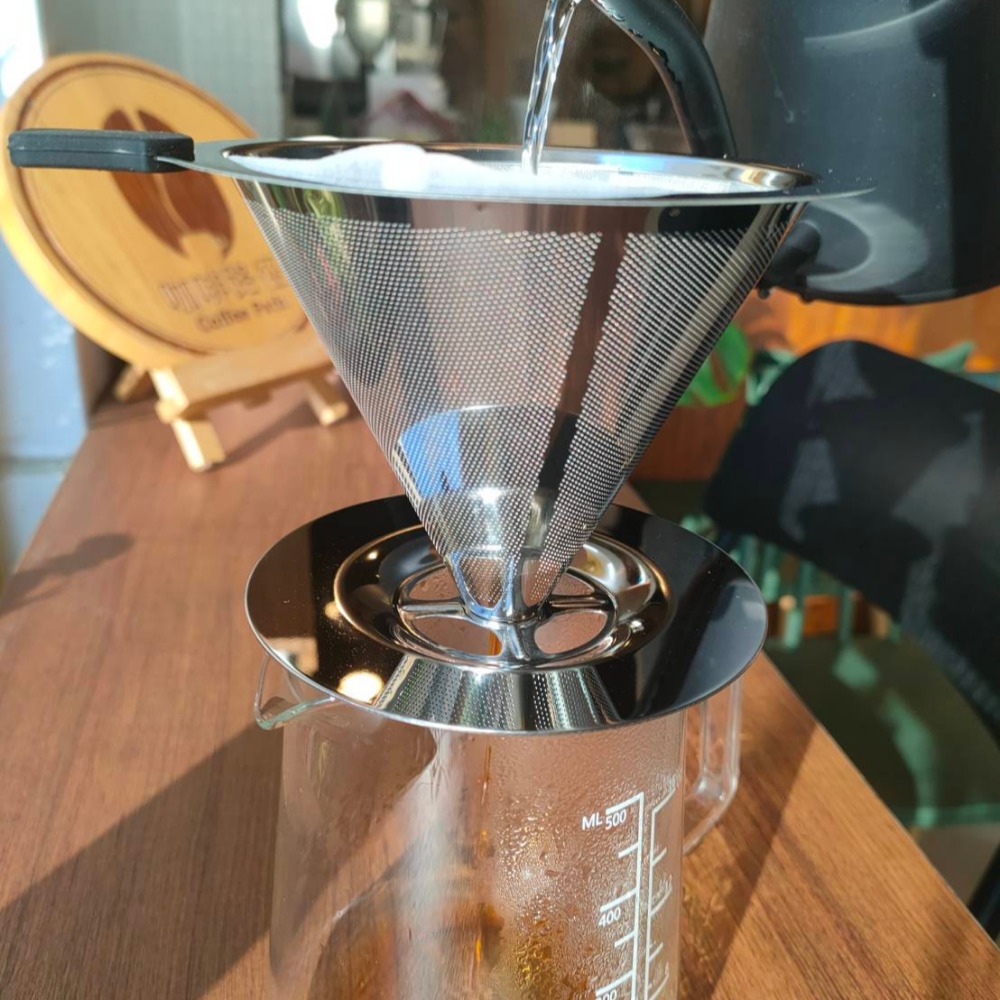 ☕【台灣現貨】304食用級不鏽鋼咖啡濾杯 濾杯 免濾紙濾杯 濾網 金屬濾杯-細節圖11