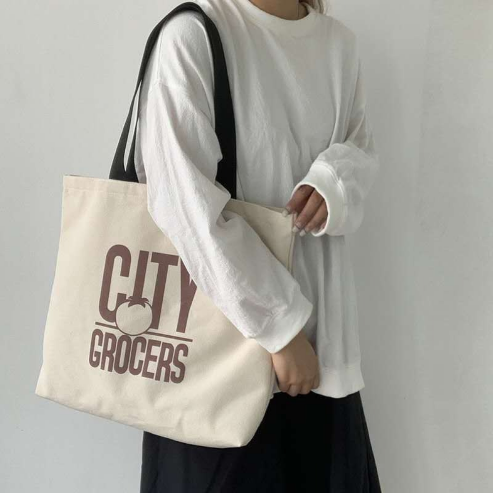 【台灣現貨爆倉】❤️復古帆布袋❤️ 帆布袋 購物袋 手提袋 便當袋 帆布包 小包包 單肩包 提袋 側背帆布 學習袋-細節圖2