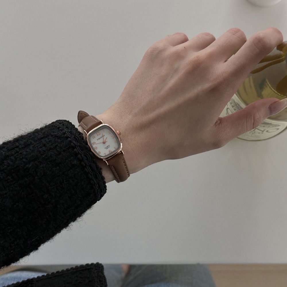 【出清破盤價】復古石英手錶✨莫蘭迪色（4色）-細節圖2