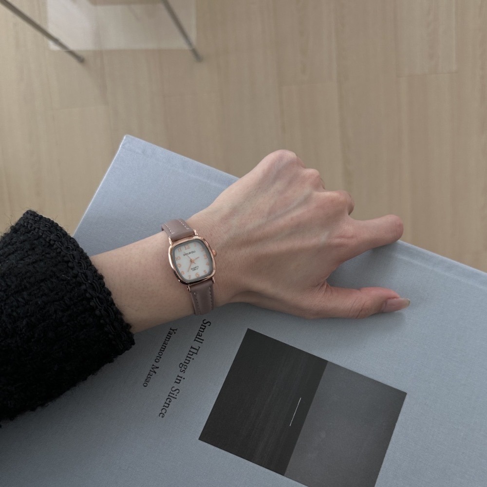 【出清破盤價】復古石英手錶✨莫蘭迪色（4色）-細節圖4