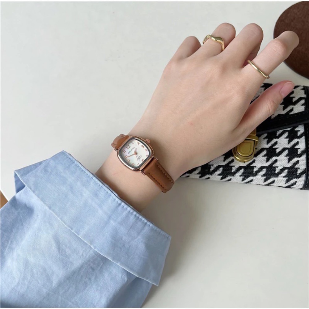 【出清破盤價】復古石英手錶✨莫蘭迪色（4色）-細節圖6