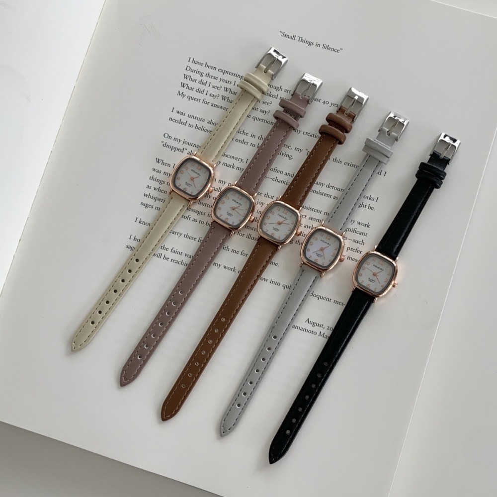 【出清破盤價】復古石英手錶✨莫蘭迪色（4色）-細節圖7