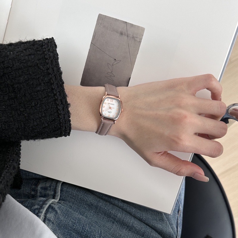 【出清破盤價】復古石英手錶✨莫蘭迪色（4色）-規格圖7