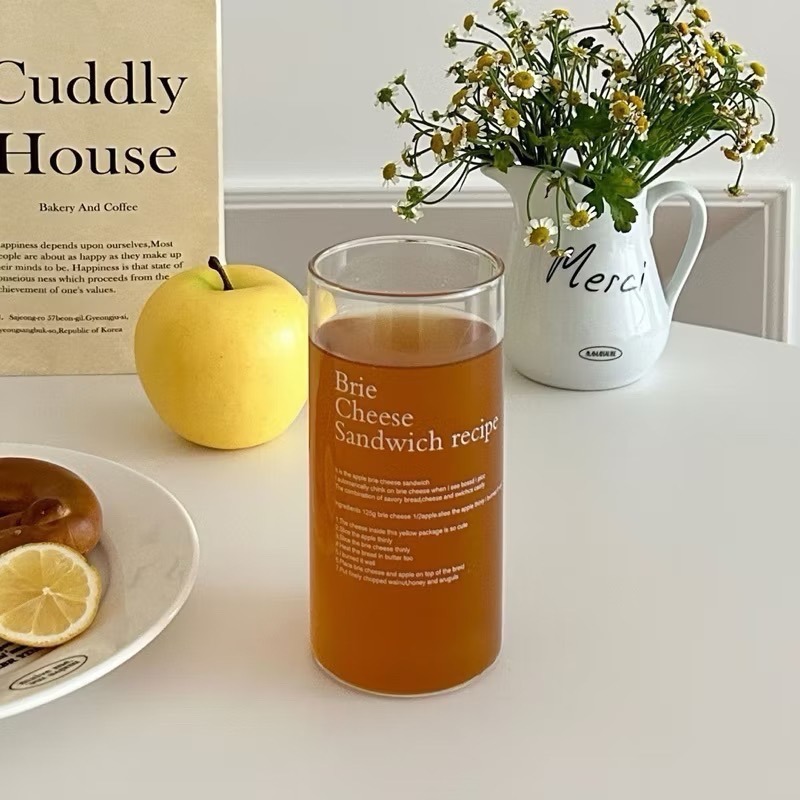 【出清破盤價】字母玻璃杯 ✨咖啡杯 牛奶杯-細節圖3