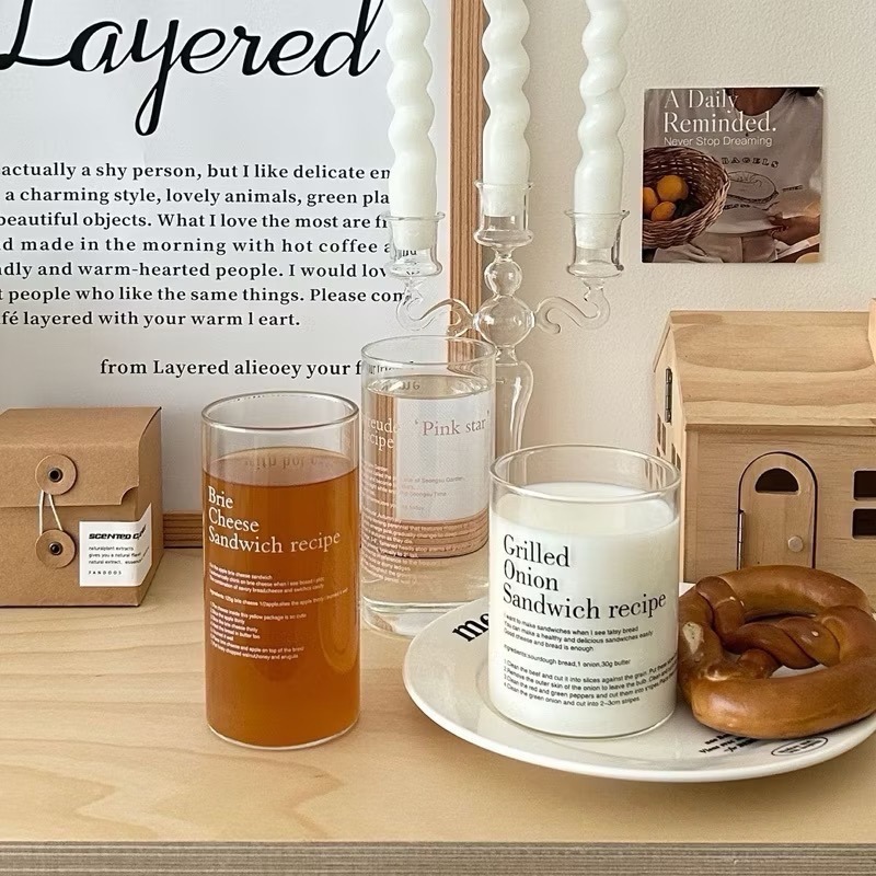 【出清破盤價】字母玻璃杯 ✨咖啡杯 牛奶杯-細節圖8