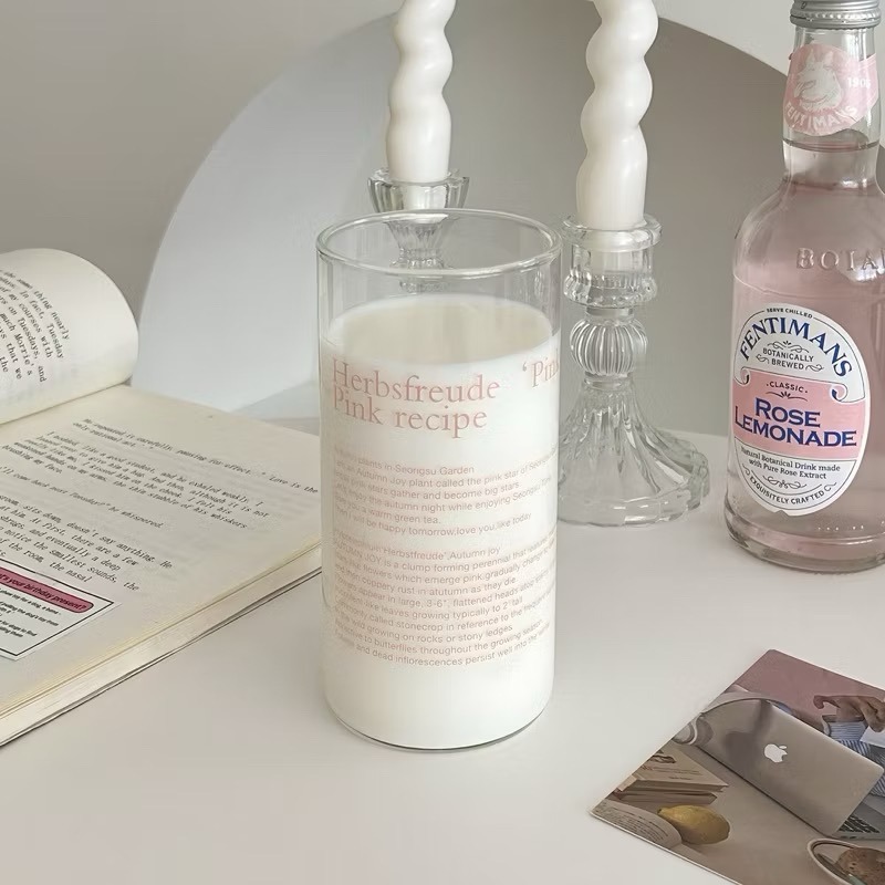 【出清破盤價】字母玻璃杯 ✨咖啡杯 牛奶杯-規格圖8