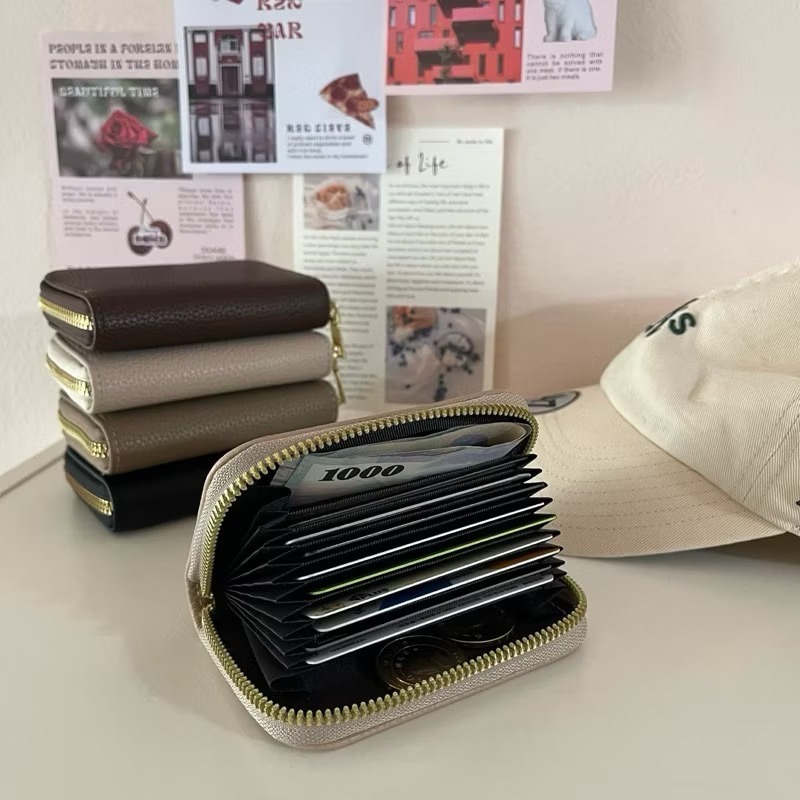 【出清破盤價】柔軟荔枝皮 ✨卡包 《可放鈔票 卡片 零錢》-細節圖4