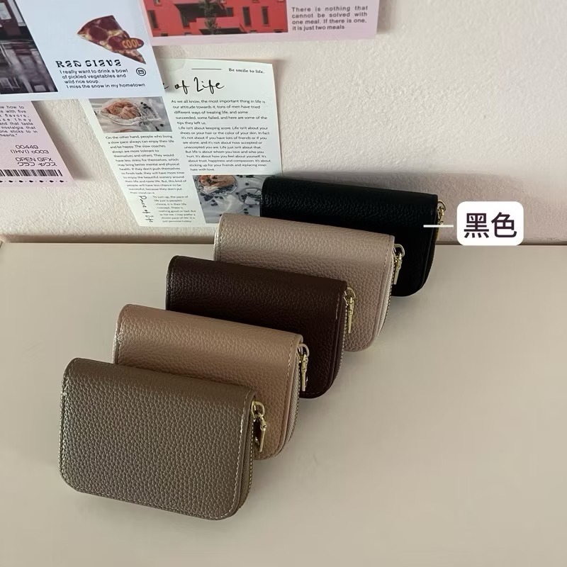 【出清破盤價】柔軟荔枝皮 ✨卡包 《可放鈔票 卡片 零錢》-細節圖6