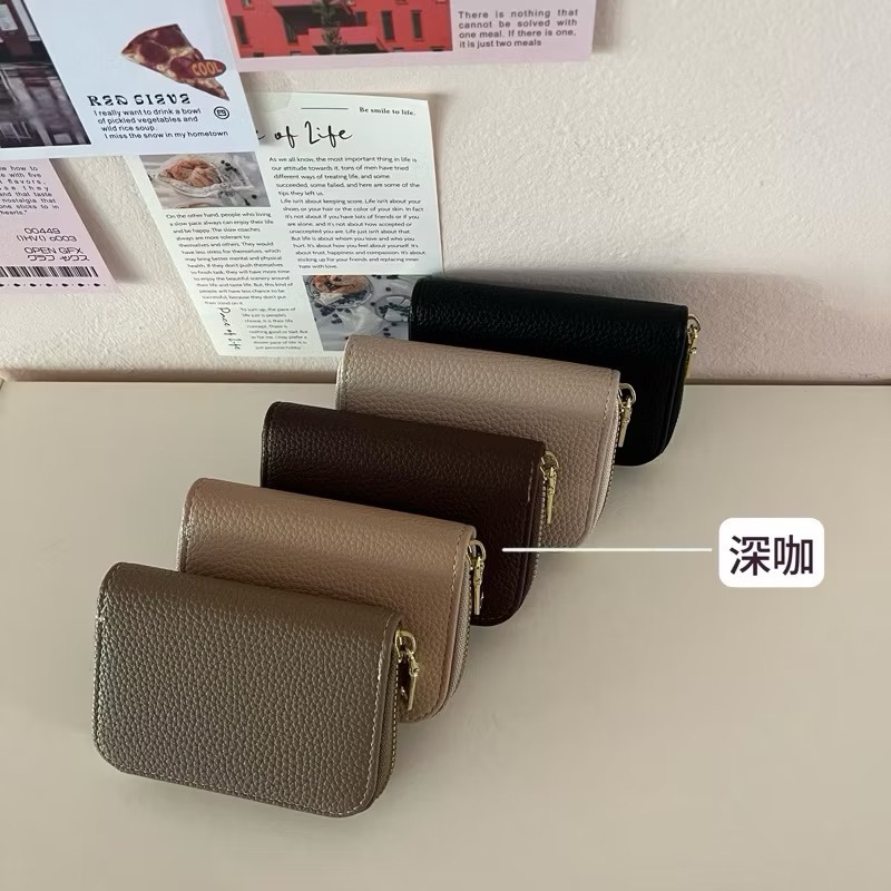 【出清破盤價】柔軟荔枝皮 ✨卡包 《可放鈔票 卡片 零錢》-規格圖10