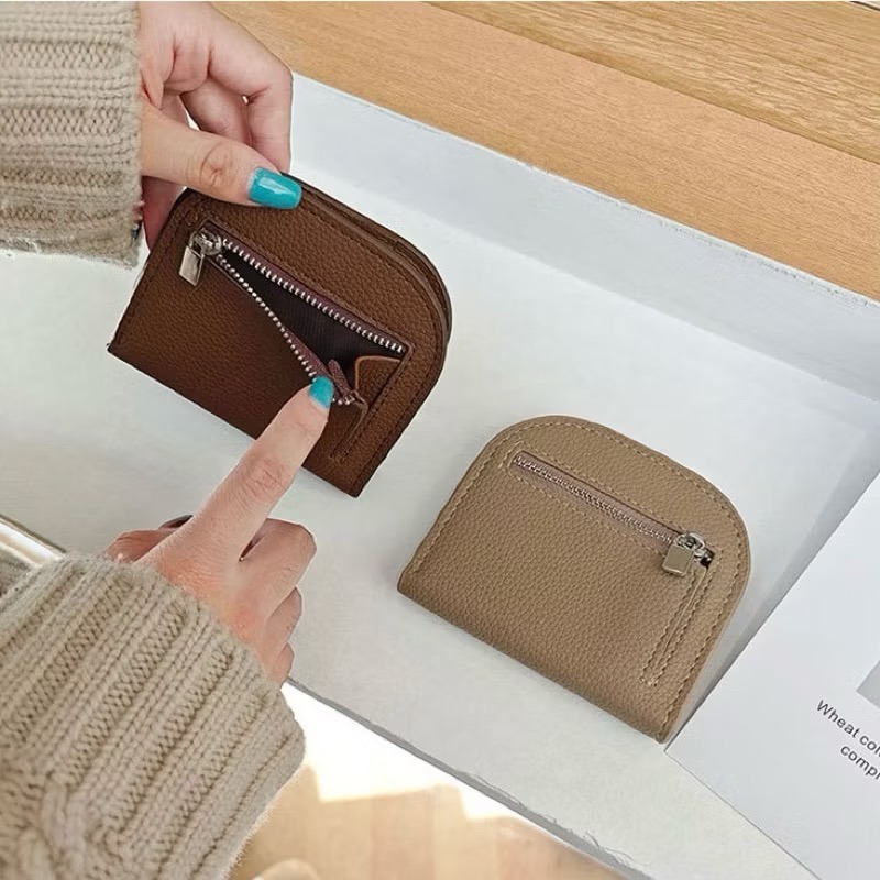 【出清破盤價】半圓短夾 ✨《可放鈔票 卡片 零錢》-細節圖3