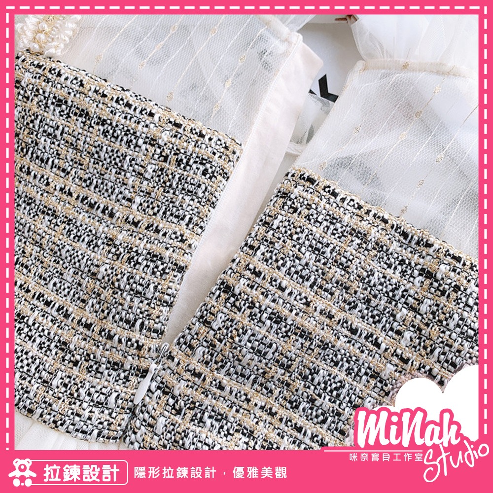 【現貨當日出貨✨】韓版小童衣服 小香風蕾絲洋裝 洋裝 連身裙 公主風 春夏裝 ins-細節圖5