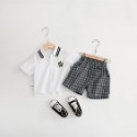 【現貨當日出貨✨】韓版小童衣服 兩件套 貴族學院風 制服 姊弟裝 兄妹裝 春夏裝 ins-規格圖9