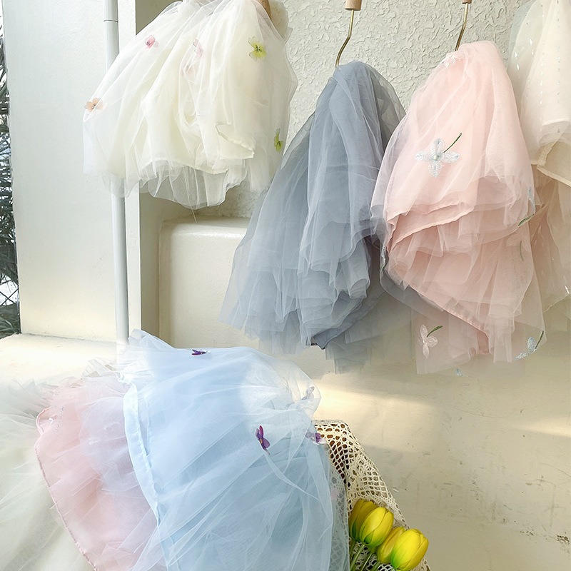 【現貨當日出貨✨】韓版小童衣服 夢幻蕾絲裙 紗裙 洋裝 蓬蓬裙 tutu裙 公主風 春夏裝 ins-細節圖4