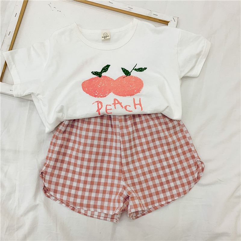 【現貨當日出貨✨】韓版小童衣服 兩件套 夏日繽紛水果套裝 居家 姊弟裝 兄妹裝 春夏裝 ins-細節圖6