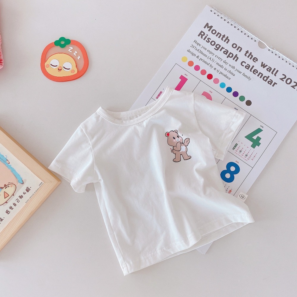 【現貨當日出貨✨】韓版小童衣服 兩件套 可愛小熊吊帶褲 連身褲 吊帶褲 春夏裝 ins-細節圖3