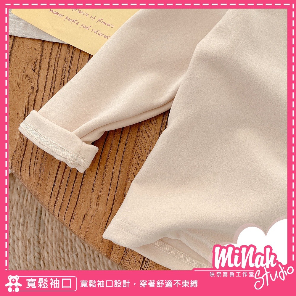 【現貨當日出貨✨】韓版小童 繽紛塗鴉上衣  德絨 高領 長袖 上衣 內搭 保暖 秋冬裝 ins-細節圖5