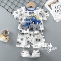 【現貨當日出貨✨】韓版小童衣服 多款 兩件套 帥氣車車套裝 休閒 開扣 居家 姊弟裝 兄妹裝 春夏裝-規格圖6