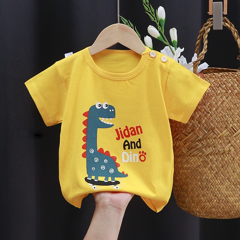 【現貨當日出貨✨】韓版小童衣服 萌趣塗鴉T恤 休閒 開扣 居家 姊弟裝 兄妹裝 春夏裝-細節圖7