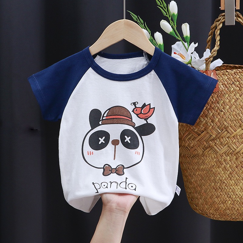 【現貨當日出貨✨】韓版小童衣服 萌趣塗鴉T恤 休閒 開扣 居家 姊弟裝 兄妹裝 春夏裝-細節圖8