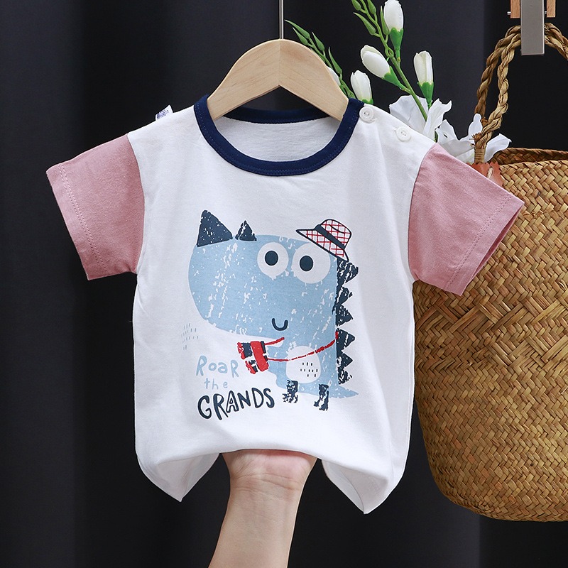 【現貨當日出貨✨】韓版小童衣服 萌趣塗鴉T恤 休閒 開扣 居家 姊弟裝 兄妹裝 春夏裝-細節圖9