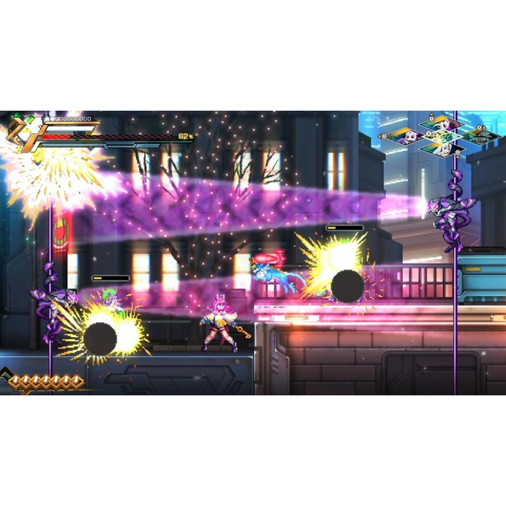 全新Switch 蒼藍雷霆3 鎖環 中文版 現貨 實體 遊戲片 蒼藍雷霆 3 GUNVOLT 任天堂 NS-細節圖4