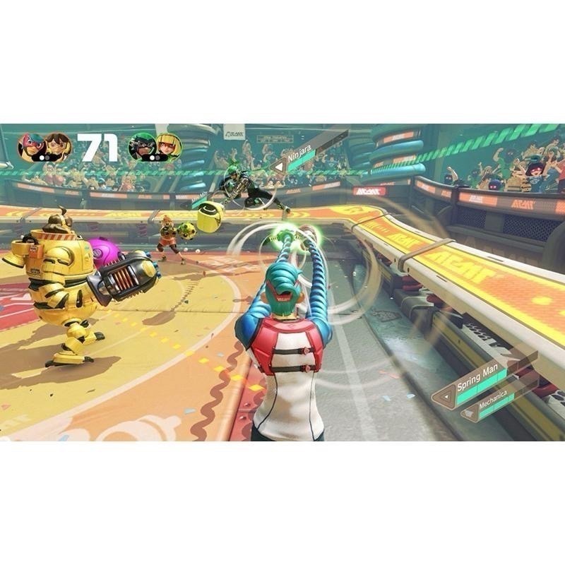 Switch 神臂鬥士 ARMS 中文版 可單機多人 NS 遊戲 體感 拳擊 格鬥 有氧 健身 對戰-細節圖2