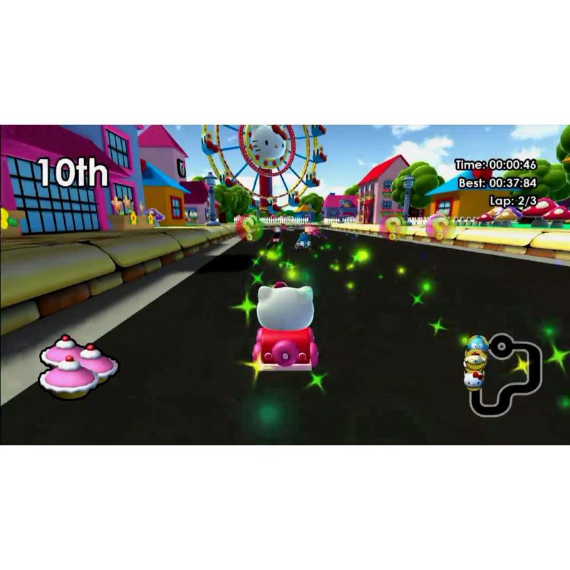 Switch Hello Kitty 愛競速 英文版 可單機多人同樂 駕駛各種 賽車 賽艇 飛機 凱蒂貓 任天堂 NS-細節圖2