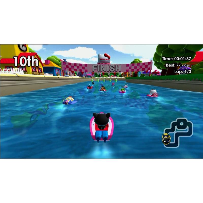 Switch Hello Kitty 愛競速 英文版 可單機多人同樂 駕駛各種 賽車 賽艇 飛機 凱蒂貓 任天堂 NS-細節圖3