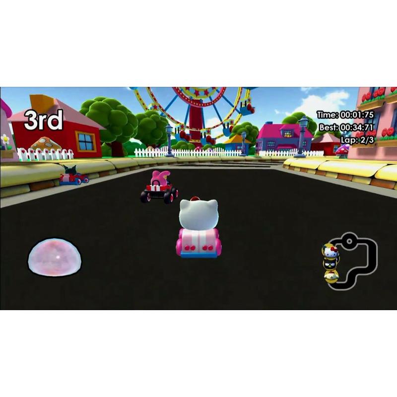 Switch Hello Kitty 愛競速 英文版 可單機多人同樂 駕駛各種 賽車 賽艇 飛機 凱蒂貓 任天堂 NS-細節圖5
