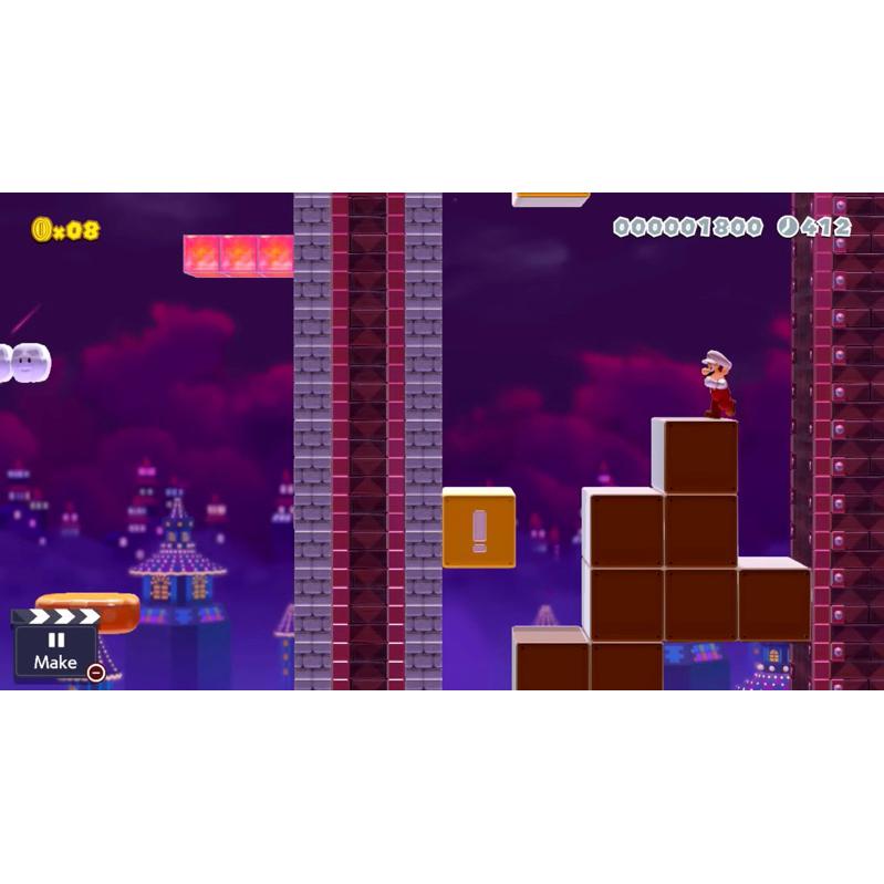 Switch 超級瑪利歐創作家 2 中文版 可單機多人同樂 超多豐富有趣的關卡 Super Mario Maker NS-細節圖5
