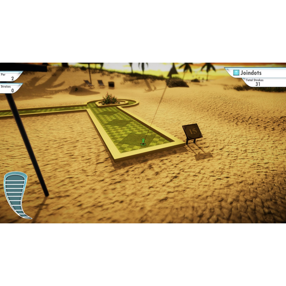 【全新】 Switch 3D 迷你高爾夫 英文版 可單機多人 同樂 Mini Golf NS-細節圖2