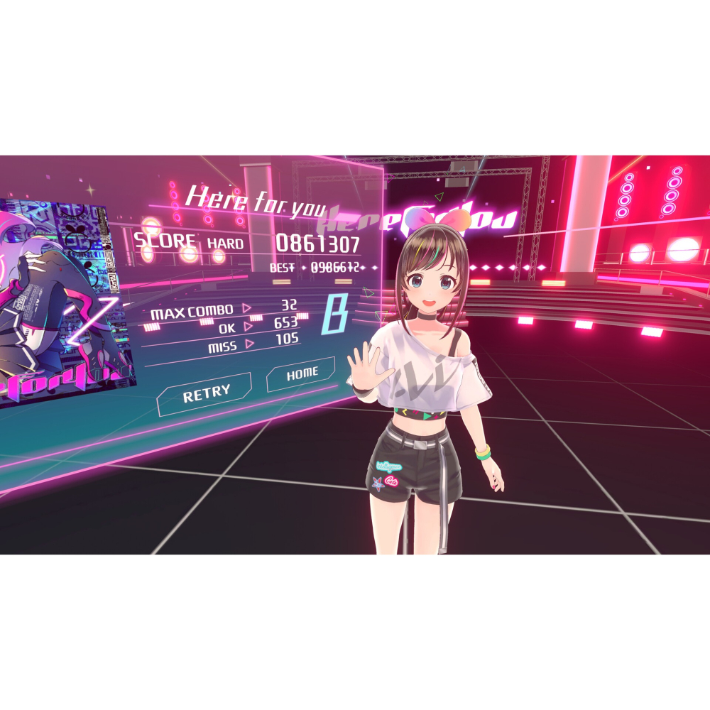 【全新】 PS4 絆愛 觸摸節拍 中文版 虛擬偶像 PS5也可玩 Kizuna AI Touch the Beat-細節圖3