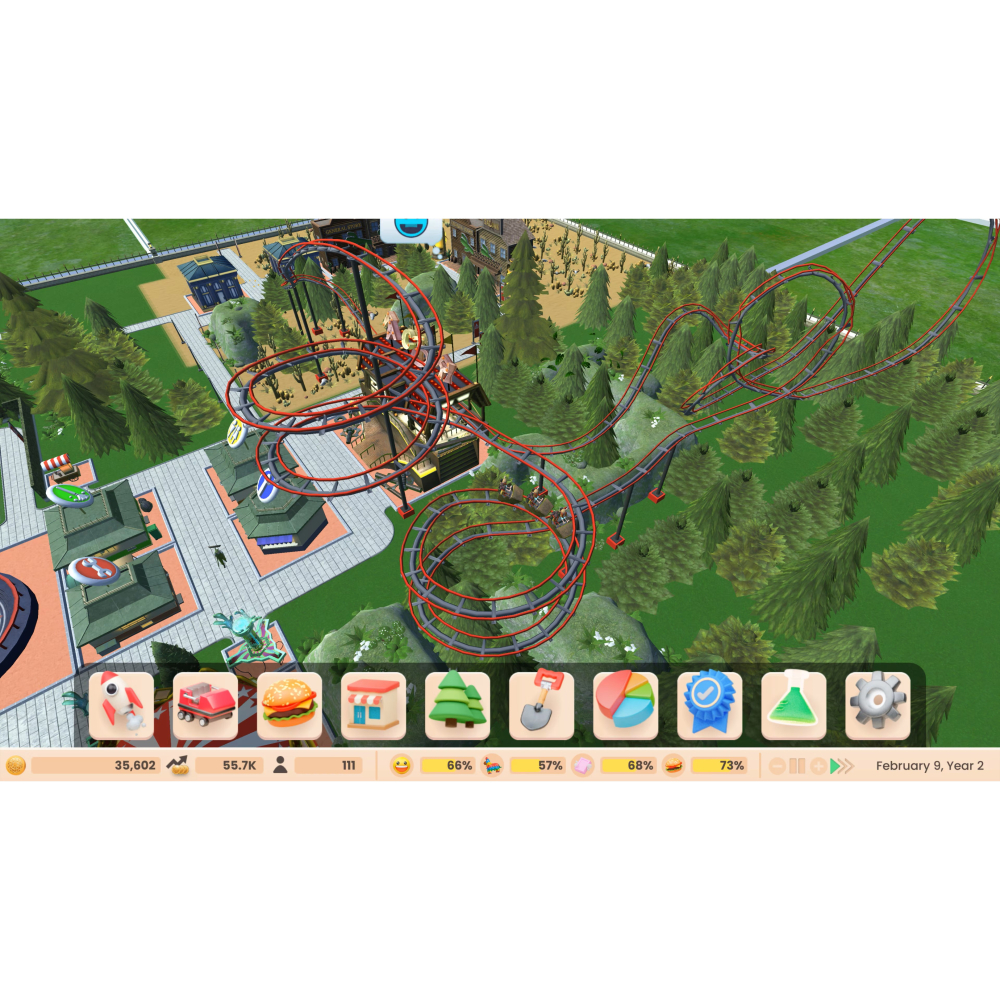 Switch 模擬樂園 冒險 英文版 經營遊樂設施 RollerCoaster Tycoon adventures NS-細節圖2