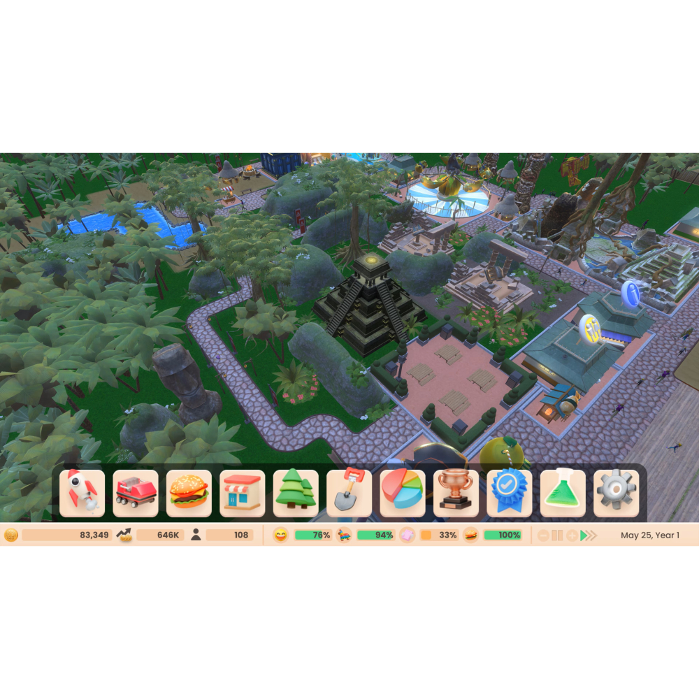 Switch 模擬樂園 冒險 英文版 經營遊樂設施 RollerCoaster Tycoon adventures NS-細節圖4