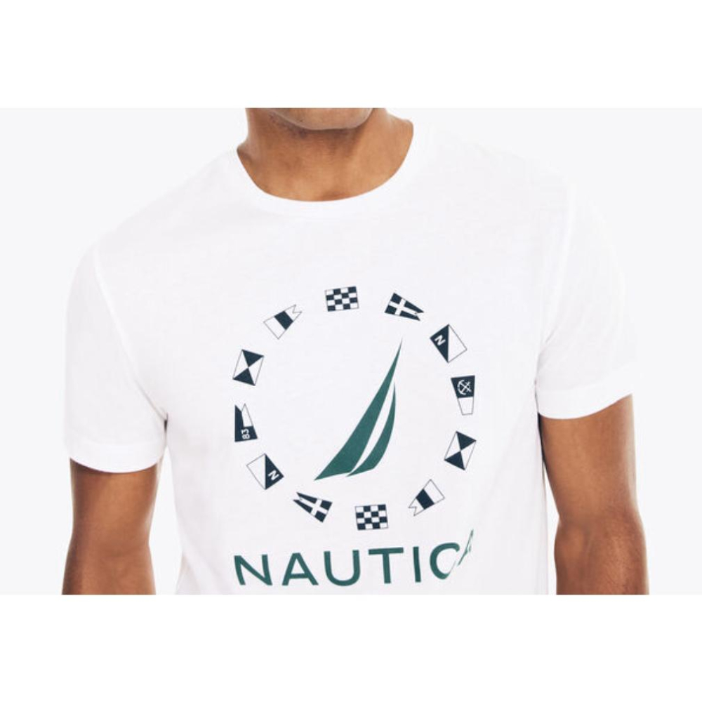 特價💯保證正品💯Nautica  成人版 經典Logo 白色 灰色 素t 短袖 短t【Huang-RL】後2-細節圖3