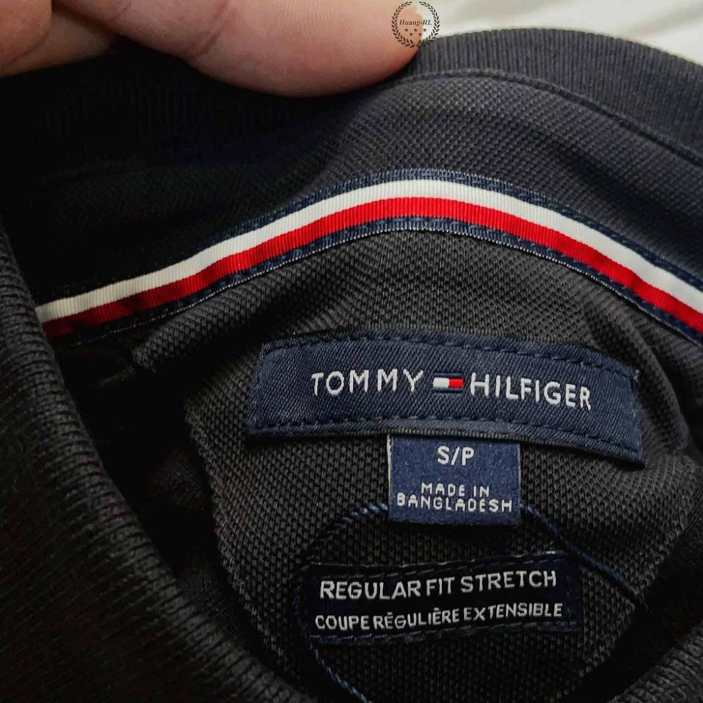 💯保證正品💯Tommy Hilfiger Polo衫 成人版 刺繡LOGO  黑色 45【Huang-RL】-細節圖3