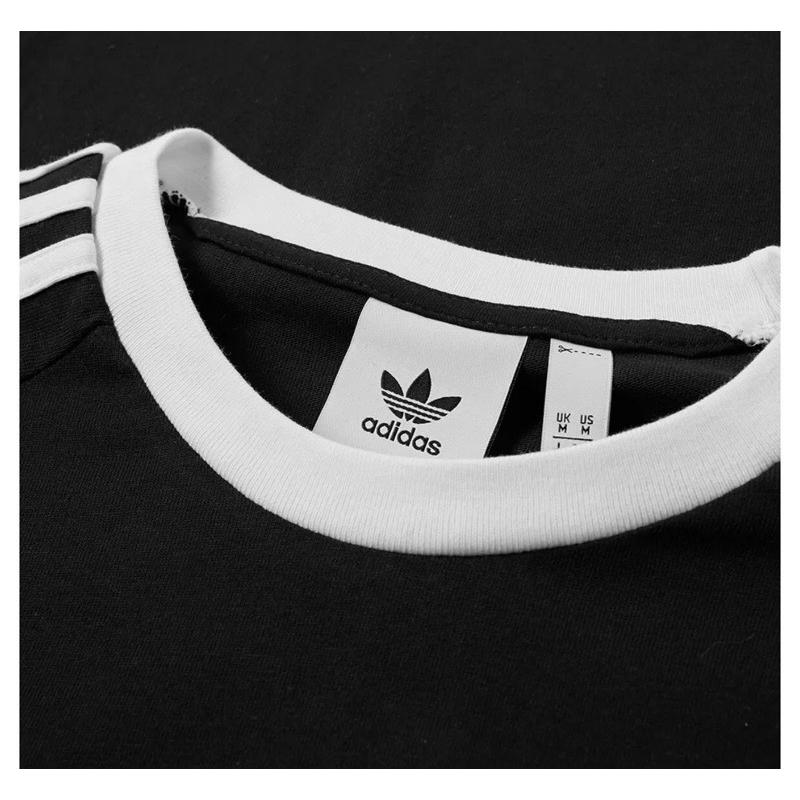 💯保證正品💯Huang-RL Adidas 三線 小LOGO 短T 歐美 愛迪達 黑色 成人版 4-細節圖7