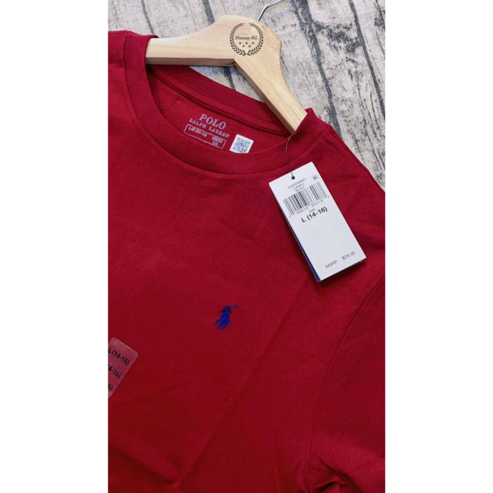 附發票💯保證正品💯Ralph Lauren RL POLO 青年版 短袖 小馬  T恤 素T 【Huang-RL】-細節圖4