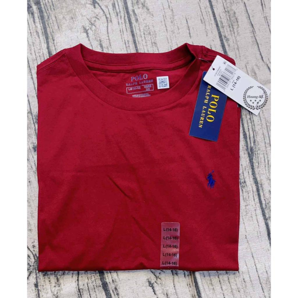 附發票💯保證正品💯Ralph Lauren RL POLO 青年版 短袖 小馬  T恤 素T 【Huang-RL】-細節圖5