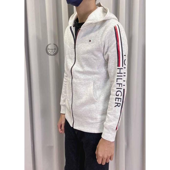 💯保證正品💯Tommy Hilfiger 薄款 連帽外套  內刷毛 經典大Logo 大童 青年版【Huang-RL】™-細節圖4