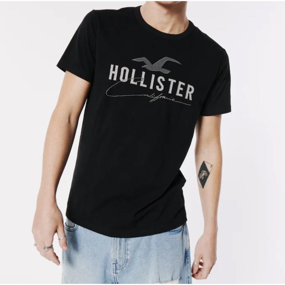 💯保證正品💯HCO Hollister 海鷗 大logo 圓領 成人版 短t 短袖 白色 133【Huang-RL】-細節圖3