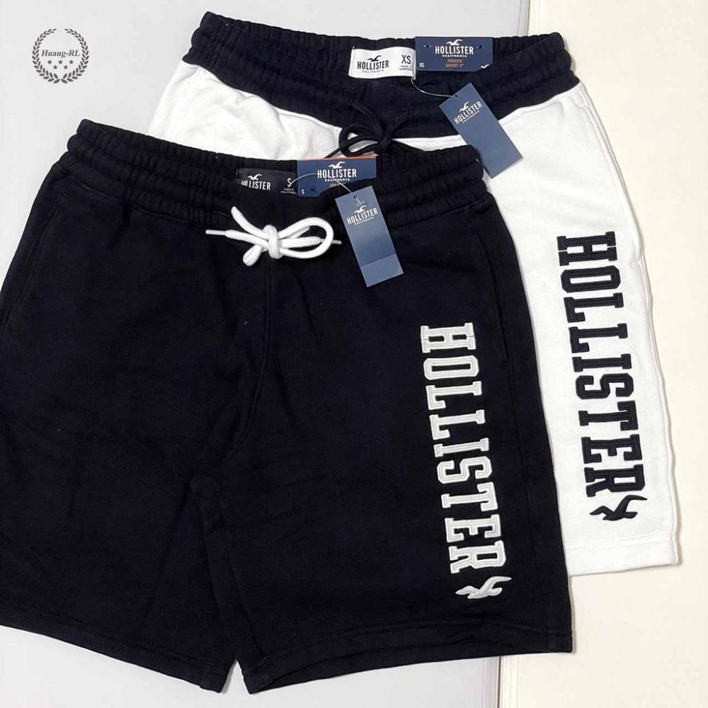 💯保證正品💯HCO Hollister 海鷗 棉褲 短褲 休閒褲 黑色 白色 成人版 <112>【Huang-RL】™-細節圖3