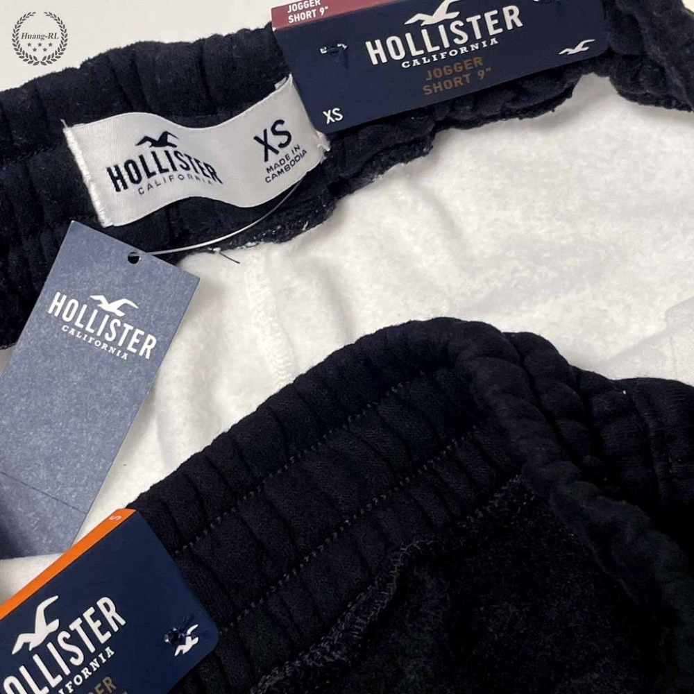 💯保證正品💯HCO Hollister 海鷗 棉褲 短褲 休閒褲 黑色 白色 成人版 <112>【Huang-RL】™-細節圖6
