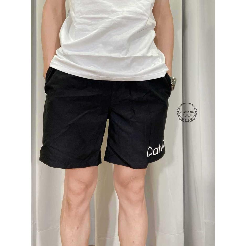 💯保證正品💯 Calvin Klein Logo 7＂  CK 黑色 成人版 短褲 海灘褲  123 Huang-RL-細節圖4