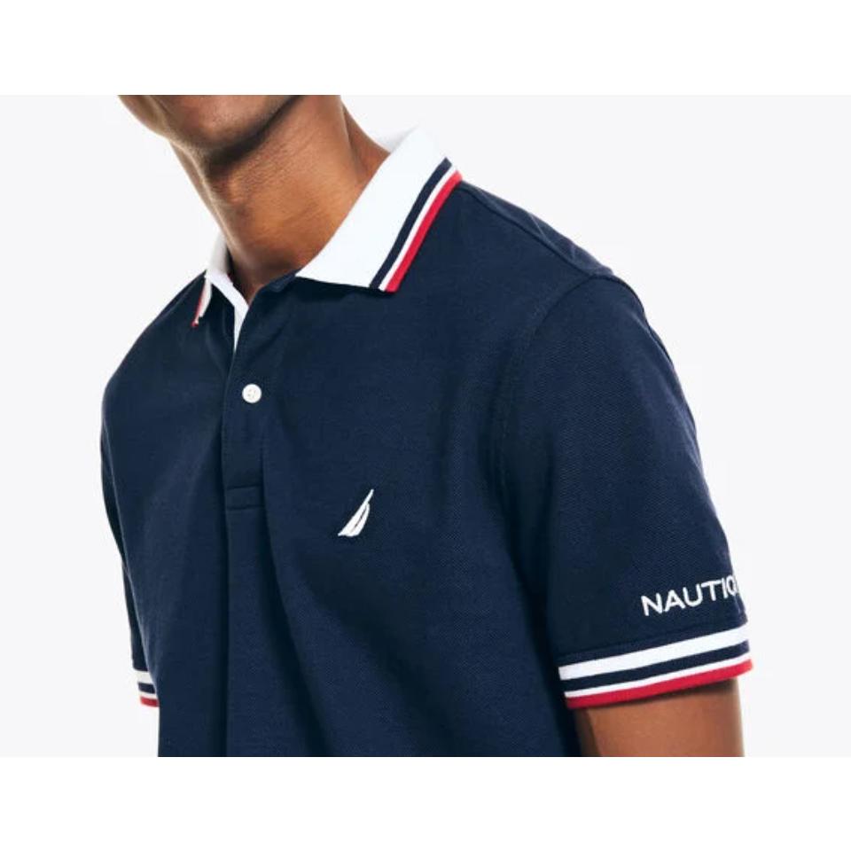 💯保證正品💯Nautica POLO衫 經典 刺繡Logo 成人版 深藍 黑色 白色 Huang-RL 129格-細節圖2