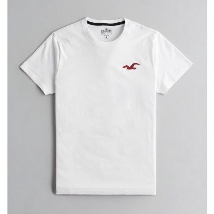 💯保證正品💯HCO Hollister 海鷗 圓領 成人版 大LOGO 素T 短T 白色 黑色33【Huang-RL】™-細節圖8